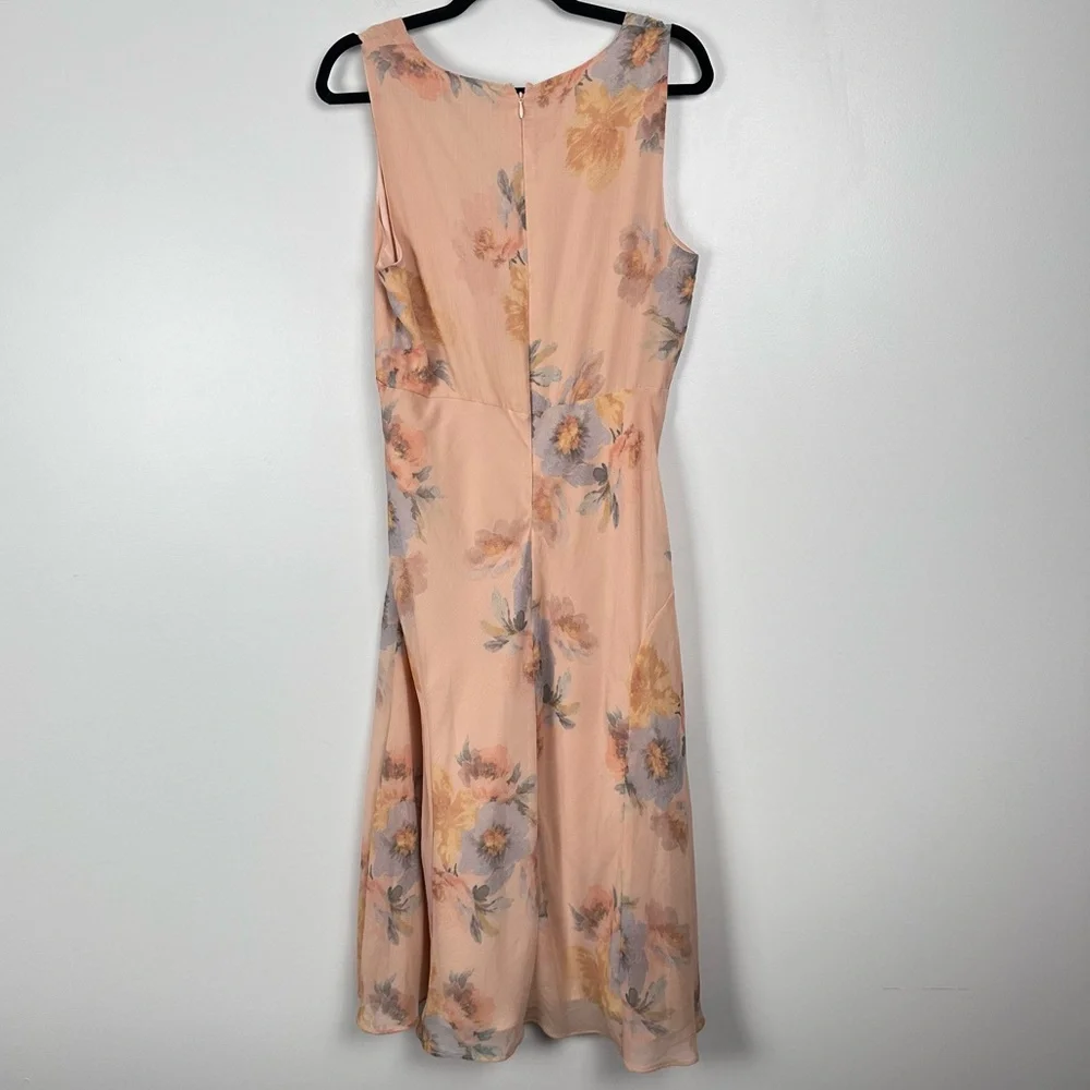 Lauren Women's Ralph Lauren Floral Crinkled Georgette Dress Size 12 NEW - Picture 5 of 8